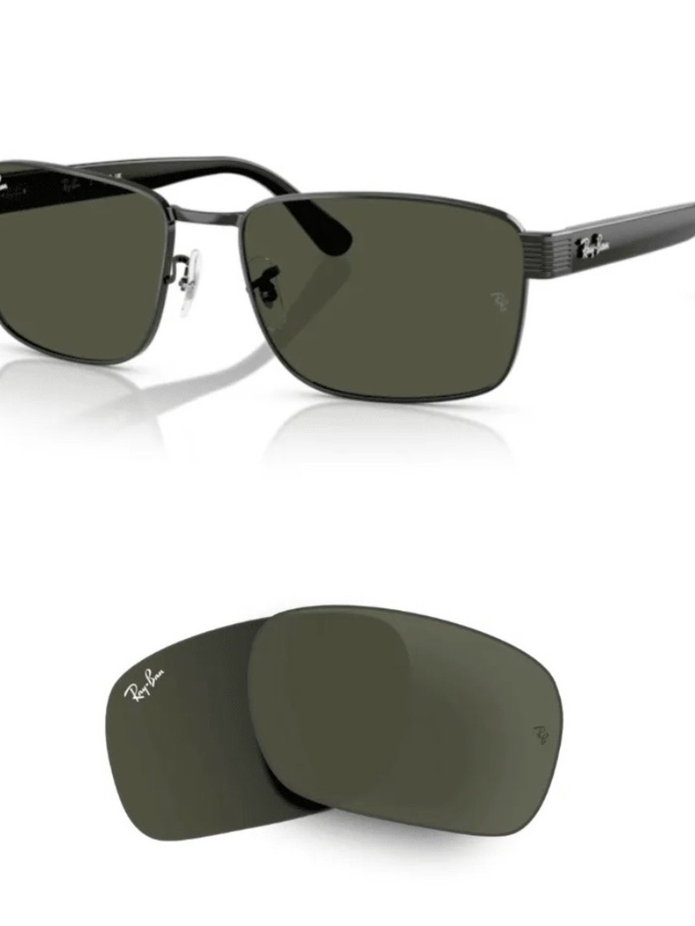 Ray Ban 3750 G-15 59/18 Replacement Lenses-lenses Only